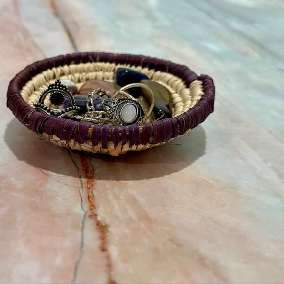 5/$20 Hand woven traditional palm fiber basket,NWOT - Picture 3 of 7